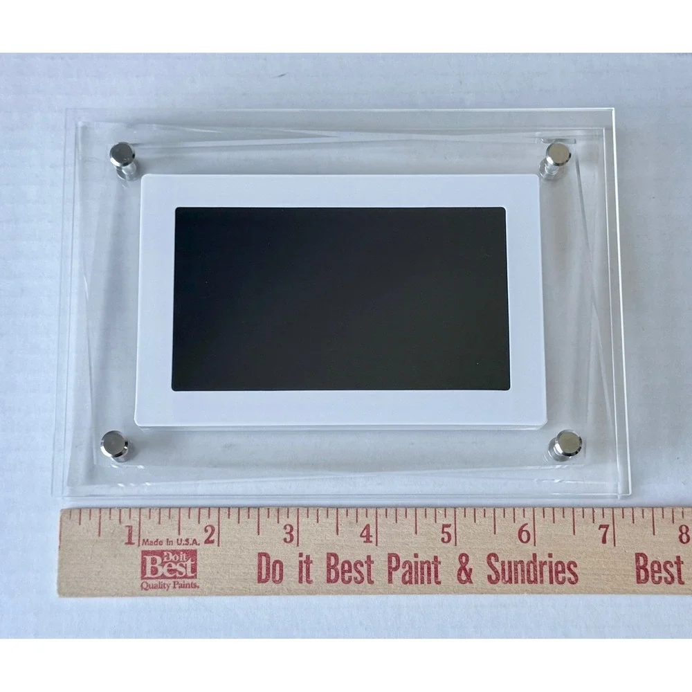 Acrylic Digital Video Picture Frame 5 in Screen Wedding Gift working